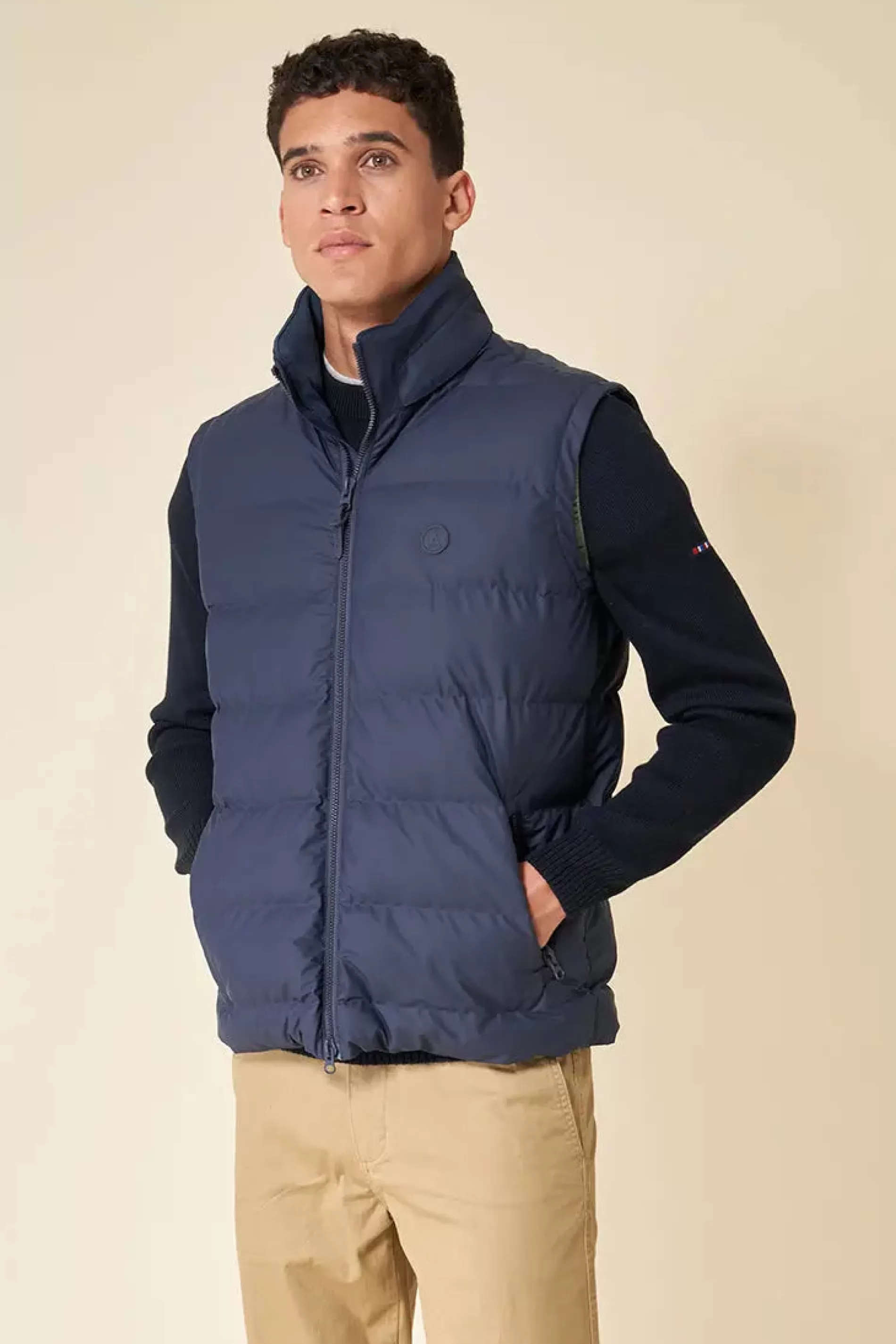 Tantä Dam Navy^Hommes Gilets
