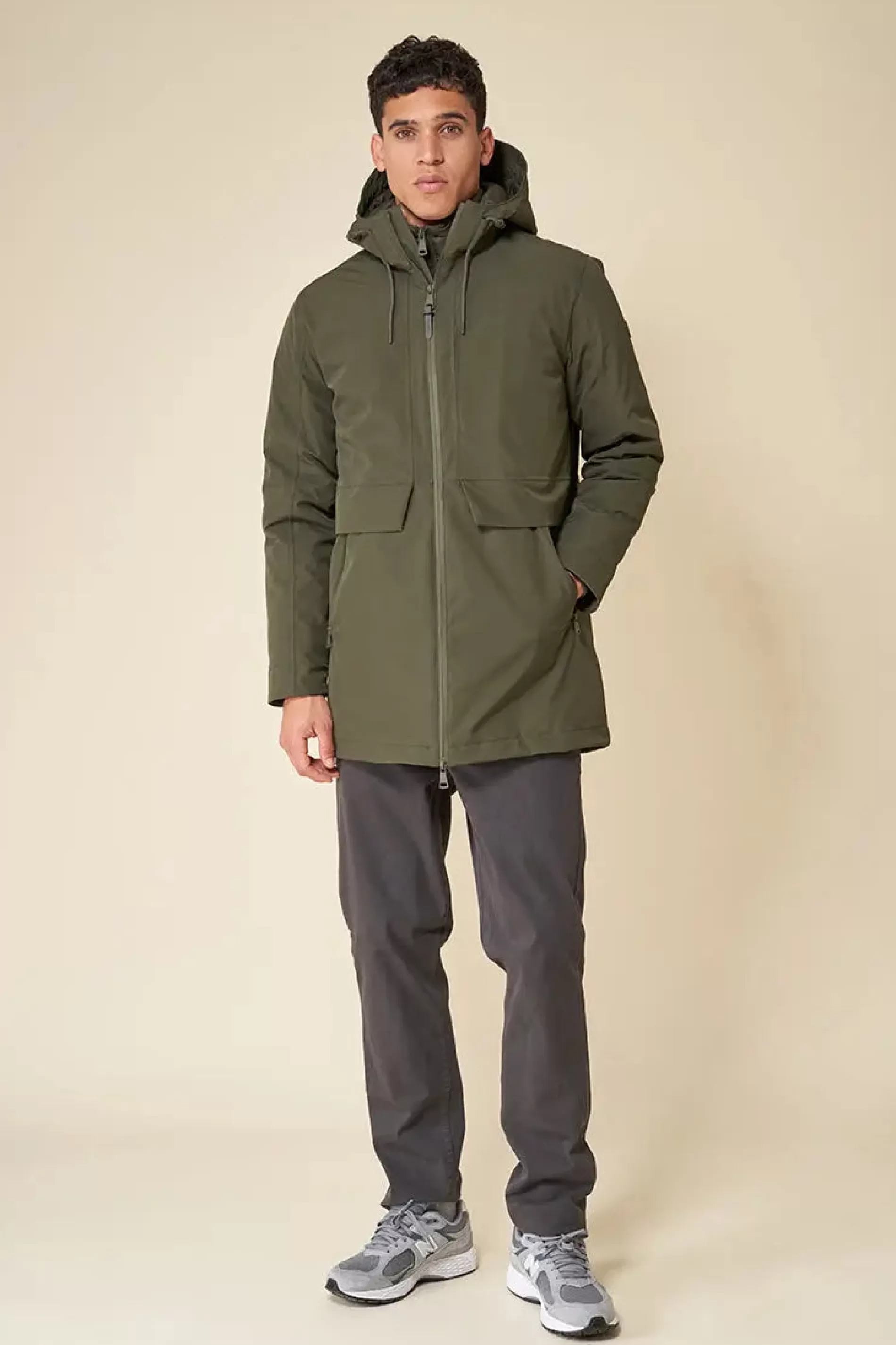 Tantä Flako Khaki^Hommes Manteau