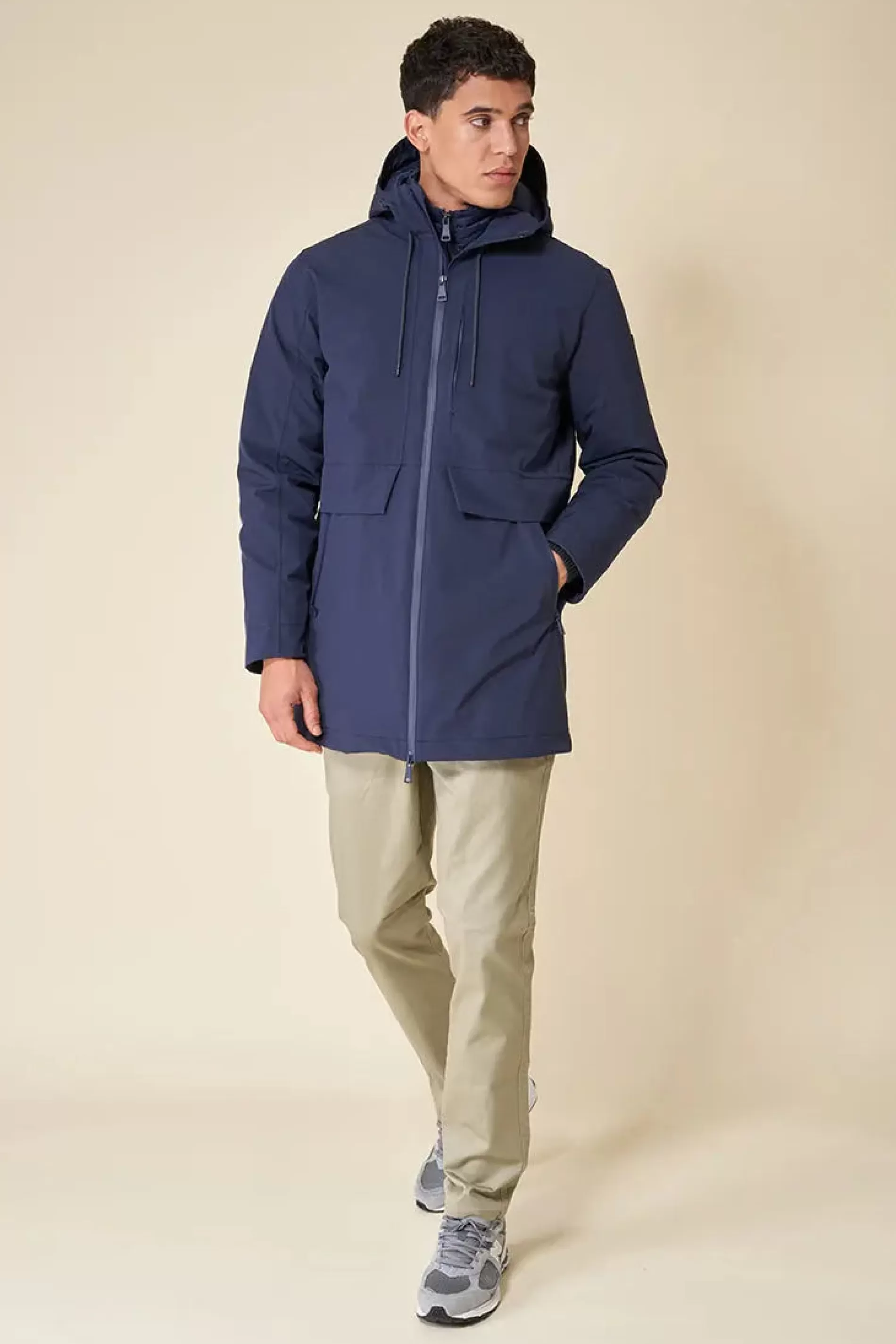 Tantä Flako Navy^Hommes Manteau
