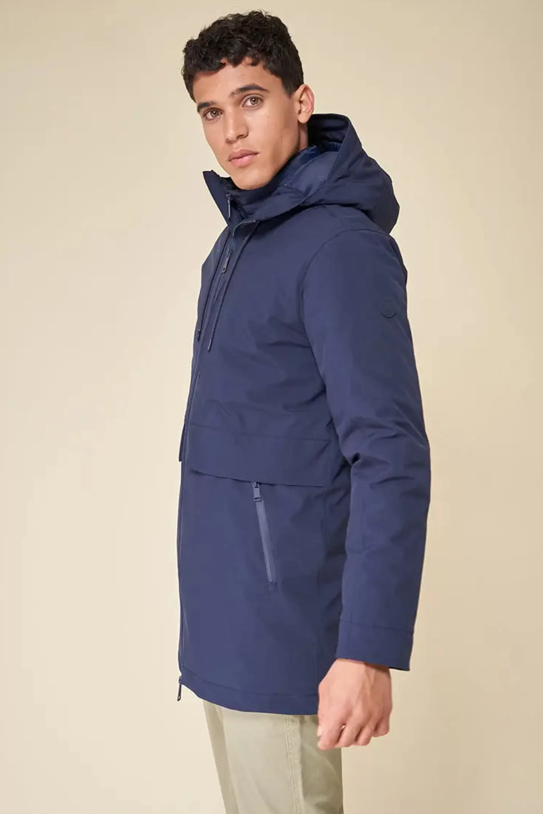 Tantä Flako Navy^Hommes Manteau