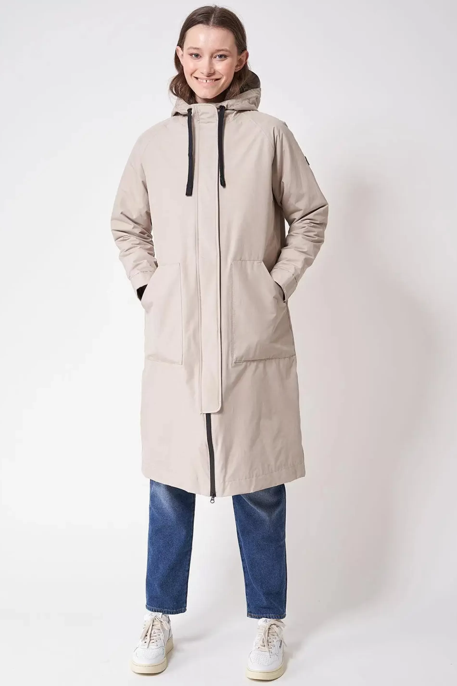 Tantä Jicht Stone Grey^Femme Manteau