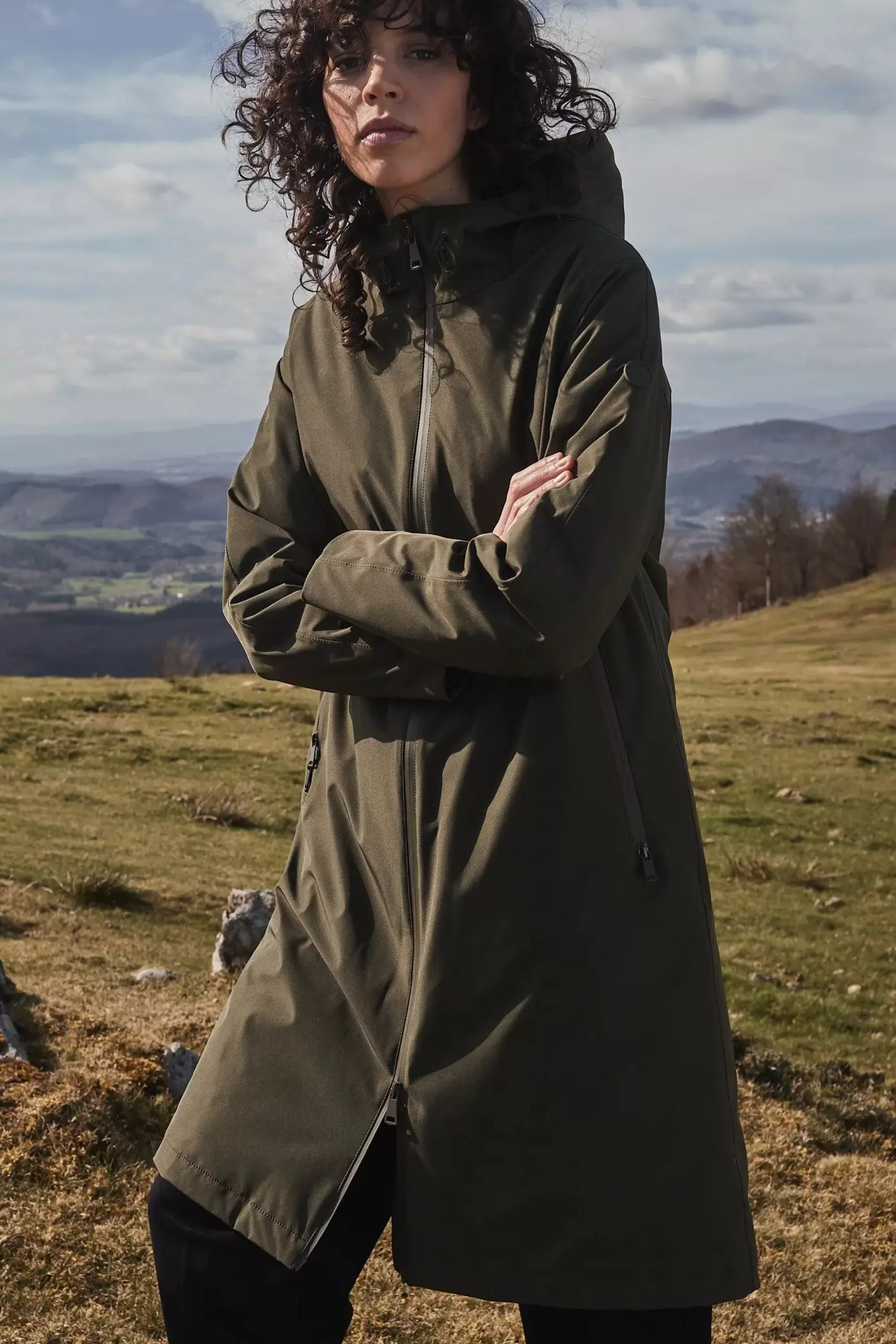Tantä Pfutze Khaki^Femme Manteau