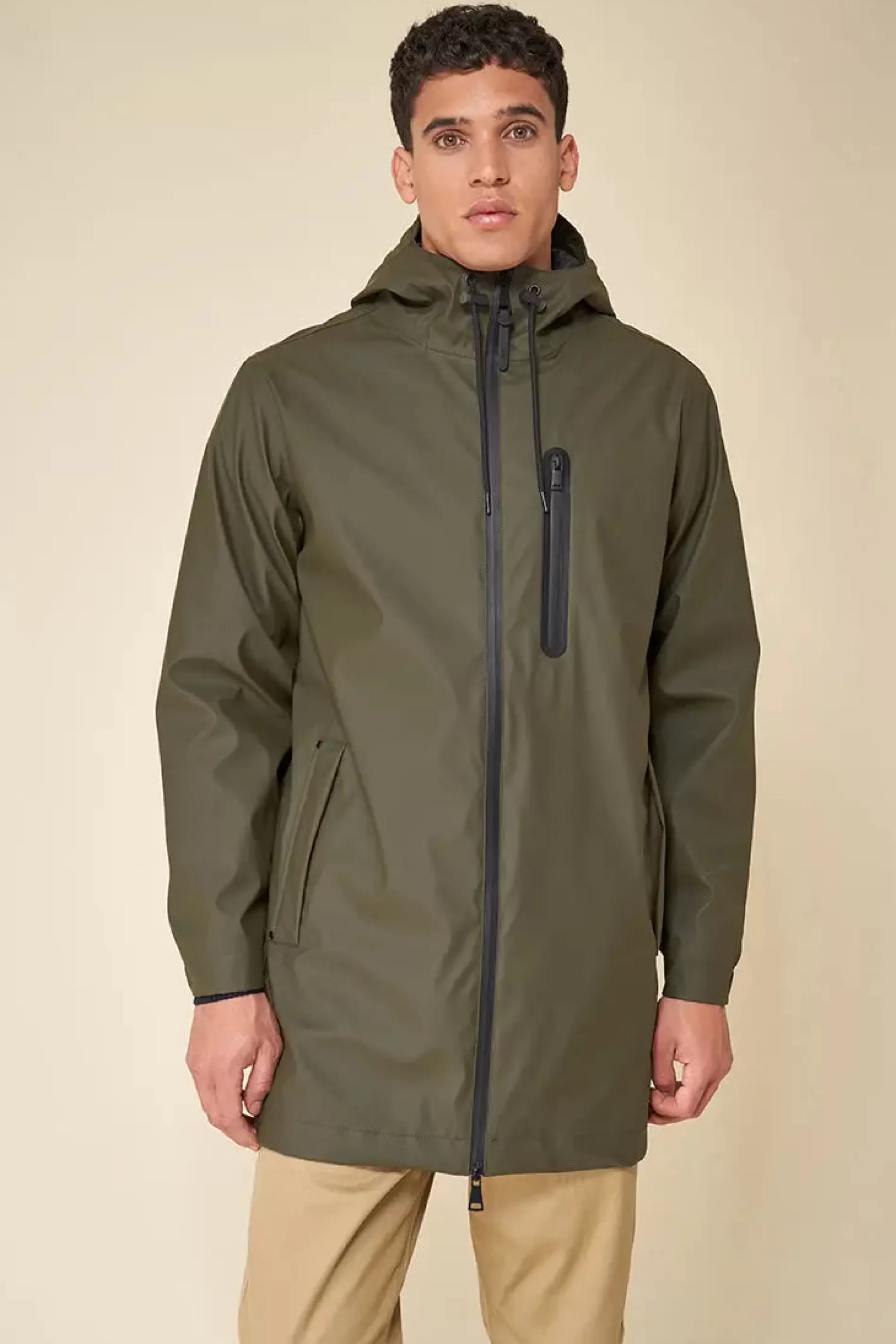 Tantä Pol Khaki^Hommes Manteau