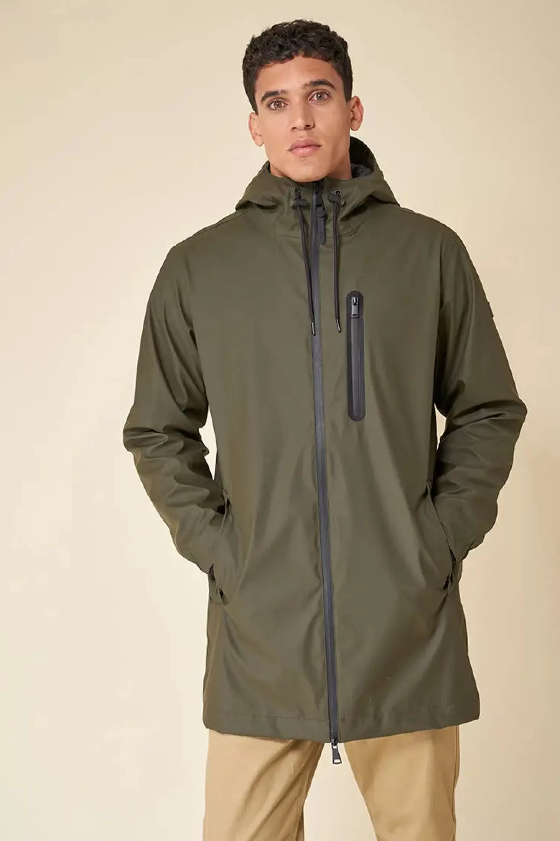 Tantä Pol Khaki^Hommes Manteau