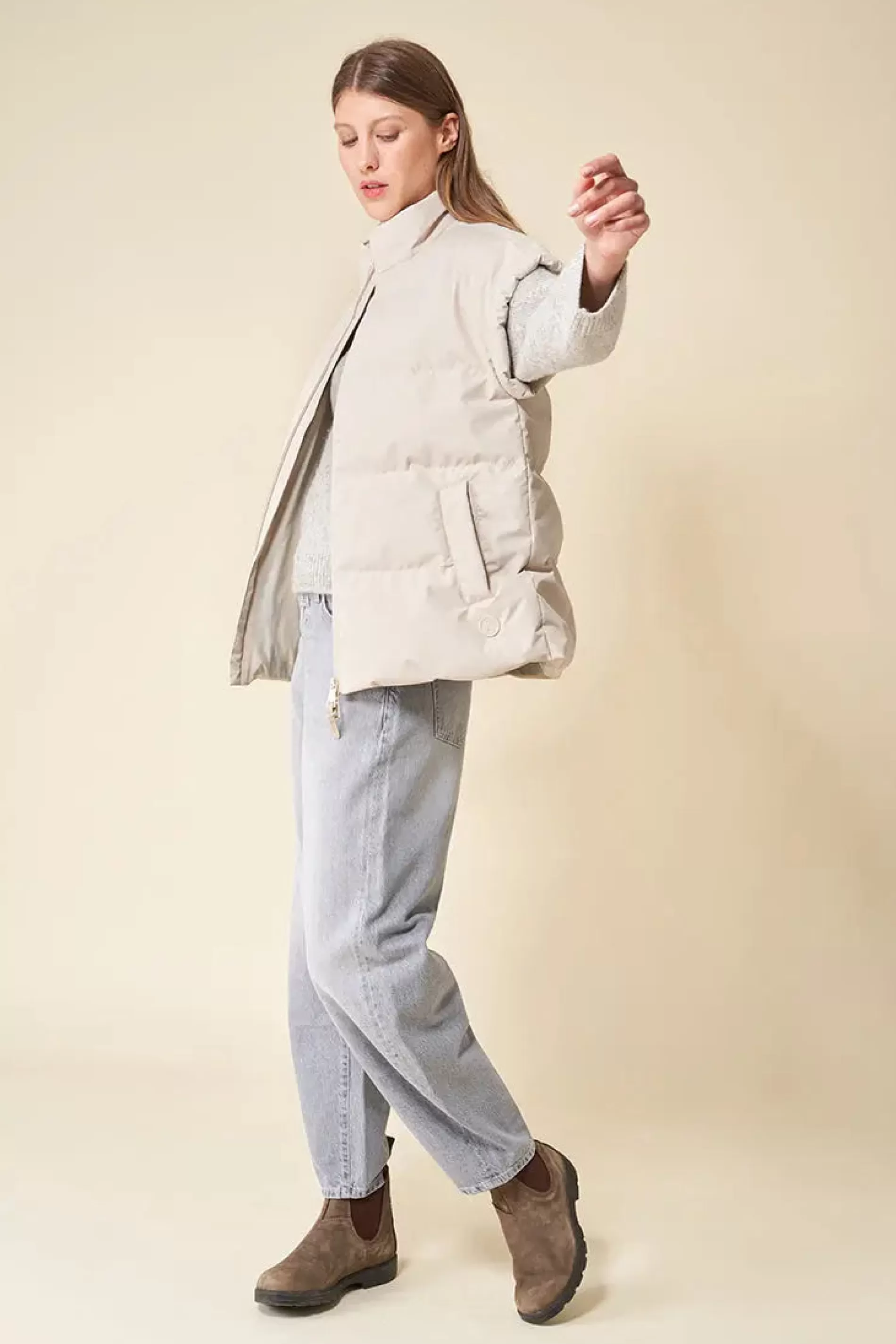 Tantä Pozzanghera Ivory^Femme Gilets