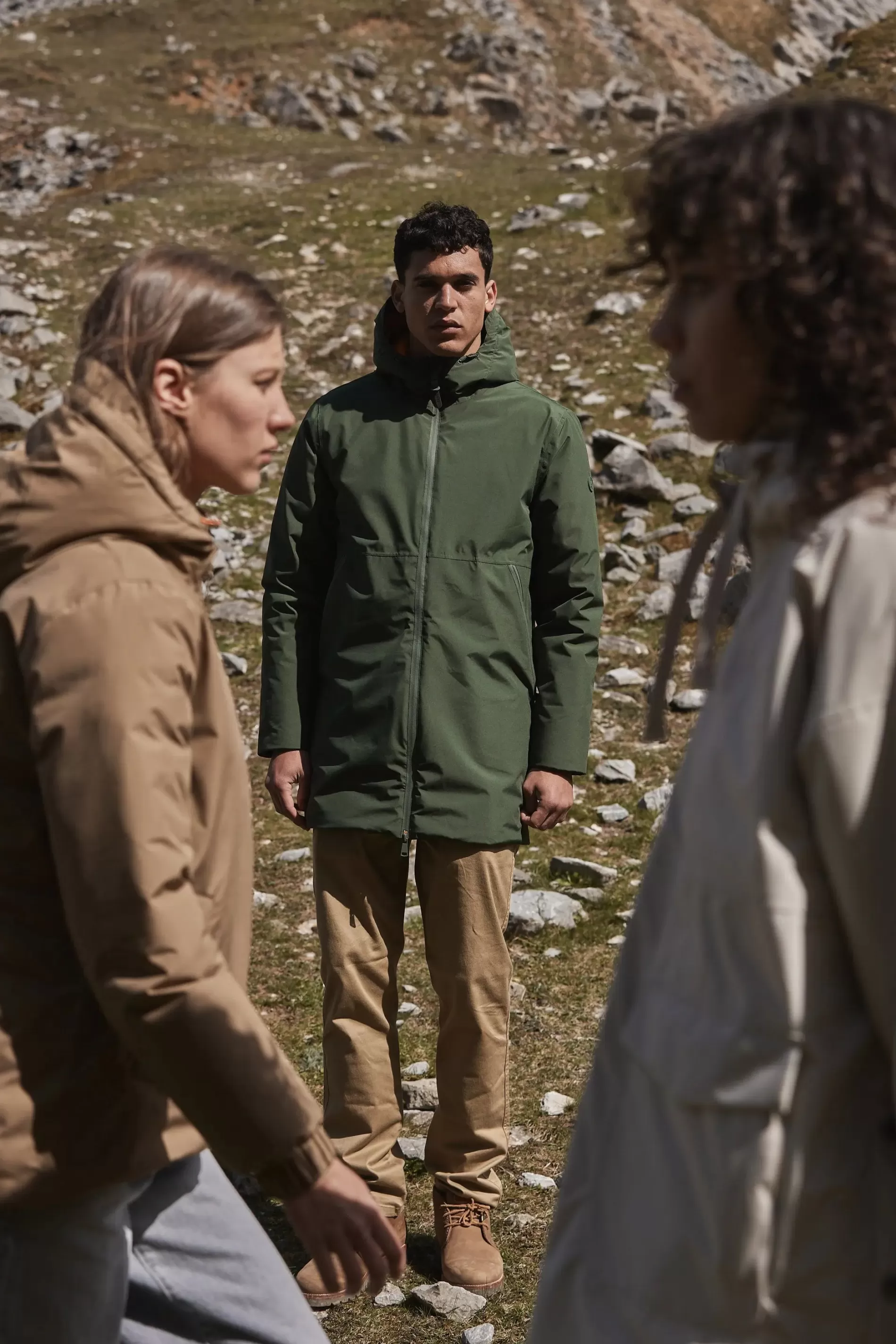 Tantä Rapakko Kombu Green^Hommes Manteau